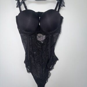 Black Lace Detail Lingerie